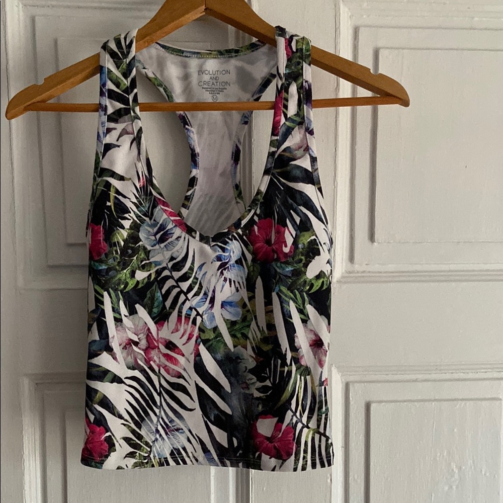 Evolution and Creation Women's Tropical Print Tank Top
